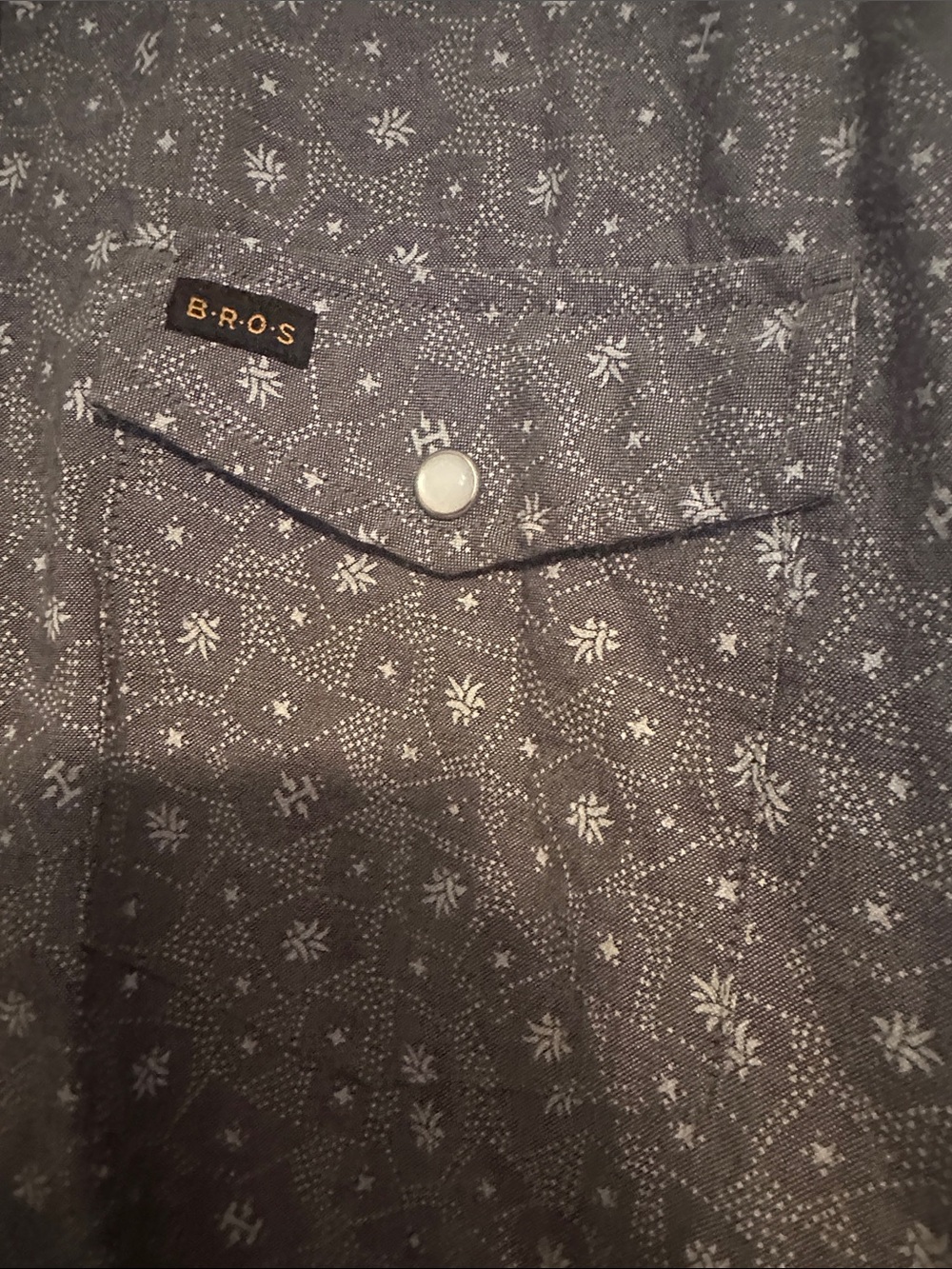 Howler Brothers Gray Short-Sleeve Patterned Button-Down Shirt - Picture 5 of 6